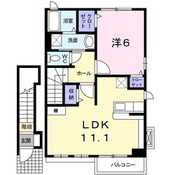 サンシャインビレッジアゼリアＣの物件間取画像